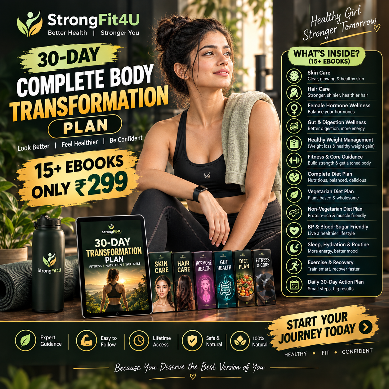 StrongFit4U 30-Day Complete Body Transformation Plan — Female